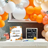 50 Little Cutie Diaper Raffle Tickets and Sign