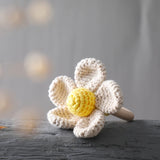 Flower Newborn Teether Handmade Crochet