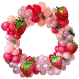 102pcs Strawberry Party Balloon Garland Arch Kit
