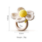 Flower Newborn Teether Handmade Crochet