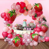 102pcs Strawberry Party Balloon Garland Arch Kit