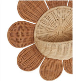 Sun Flower Rattan Hanging Basket