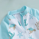 Blue Baby Boy Rash Guard