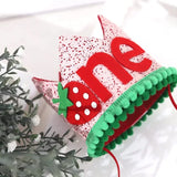 Pink Strawberry Crown Birthday Hat
