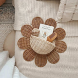 Sun Flower Rattan Hanging Basket