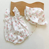 Strawberry Bubble Romper Set