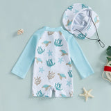 Blue Baby Boy Rash Guard