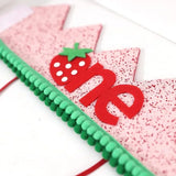 Pink Strawberry Crown Birthday Hat