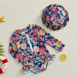 Strawberry & Flowers Girls Swimsuits