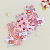 Baby Girl Floral Bathing Suit