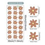 Flower Boho Daisy Room Wall Decal - Brown