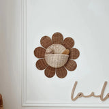 Sun Flower Rattan Hanging Basket