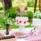 1st Birthday Strawberry Cake Topper