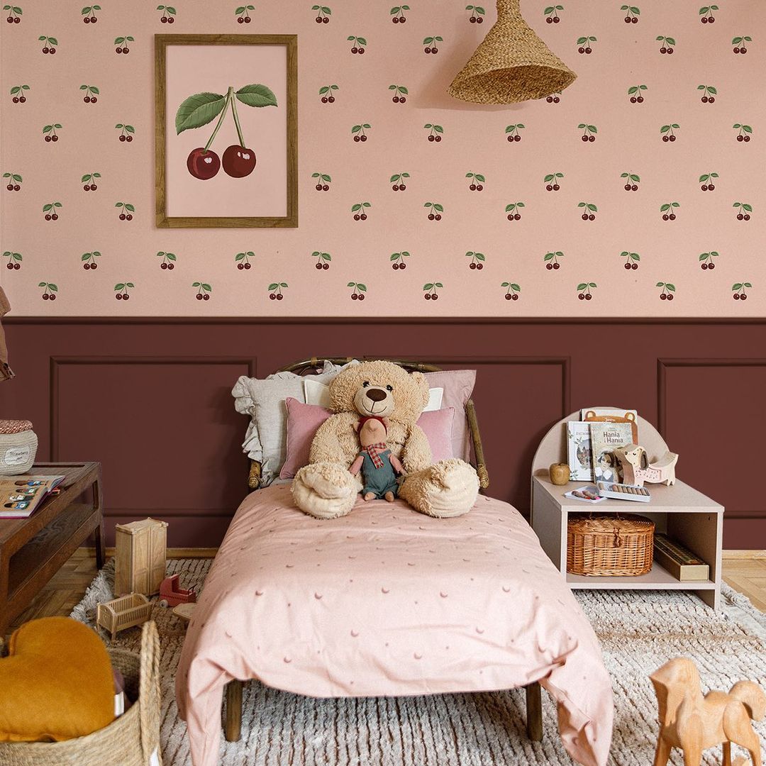 Cherry Nursery Wallpaper – Cozy Nursery