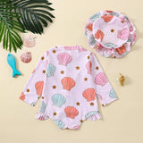 Baby Swimwear Rash Guard Floral Set