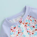 Floral Baby Swimsuit Rash Guard Set