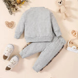 Teddy Bear Baby Sweatshirt Set