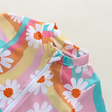 Rainbow Baby Swimwear Rash Guard Set