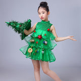 Baby Girs Christmas Tree Cosplay Costume Set