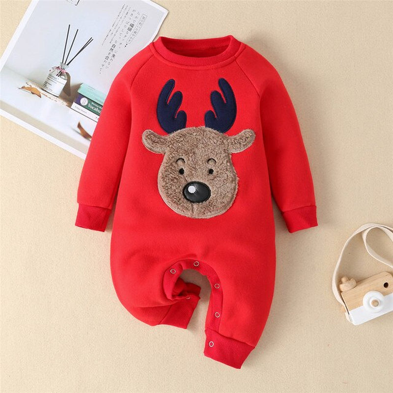 Christmas Romper Baby Xmas Long Sleeve Kids Costumes Newborn Outfit Child