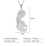 PERSONALIZED BABY BIRTH NECKLACE