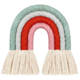 Nordic Hand-woven Rainbow Wall Decor - Cozy Nursery