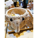 Elephant Rattan Storage Basket