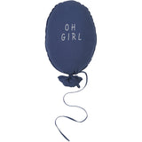 BALLOON PILLOW OH GIRL ECRU washed cotton