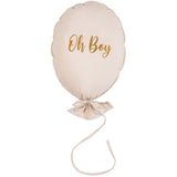 BALLOON PILLOW OH BOY (CREAM-GOLD)