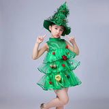 Baby Girs Christmas Tree Cosplay Costume Set