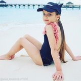 Flower Strap Backless Swimsuit - Cozy Nursery