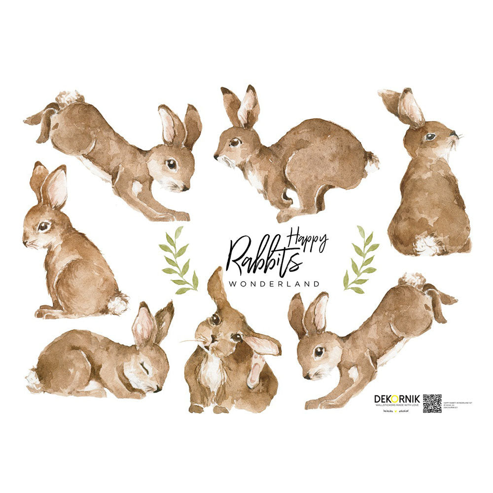 Bunny Wall Stickers Cozy Nursery