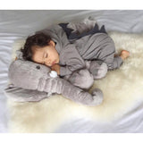 Lulu Dinosaur Jumpsuit (Grey) - Cozy Nursery