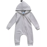 Hooded Dinosaur Romper - Cozy Nursery
