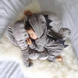 Lulu Dinosaur Jumpsuit (Grey) - Cozy Nursery