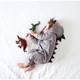 Lulu Dinosaur Jumpsuit (Grey) - Cozy Nursery