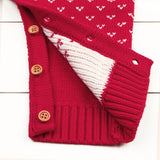 Knitted Button Deer Jumpsuit