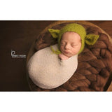 Knitted Yoda Newborn Costume