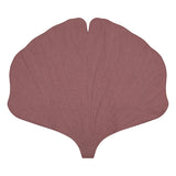 Linen Ginkgo Leaf Mat
