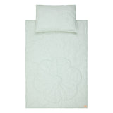 Linen bloom cot bedding set