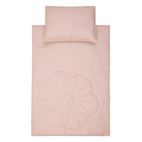 Linen bloom cot bedding set