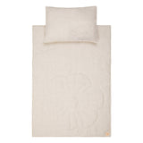 Linen bloom cot bedding set