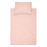Linen bloom cot bedding set