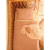 Linen bloom cot bedding set