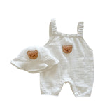 Muslin Bear Romper