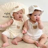 Muslin Bear Romper