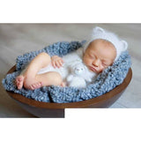 Newborn Knit Hats and Bear - Cozy Nursery