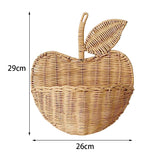 Rattan Apple Shape Storage Basket - Cozy Nursery