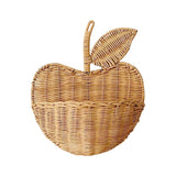 Rattan Apple Shape Storage Basket - Cozy Nursery