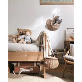 Rattan Apple Shape Storage Basket - Cozy Nursery